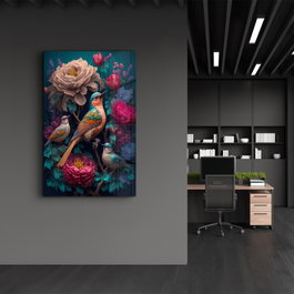 Wallity SPR-1310 Pintura Decorativa de Vidrio Templado Multicolor 46 x 72 cm
